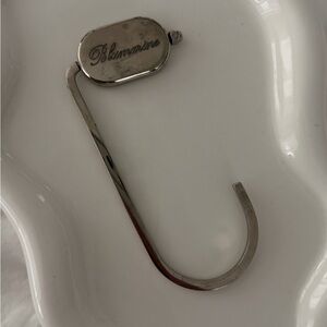 Blumarine Silver Tone Purse Hook / Table Handbag Hanger